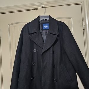 Old Navy Men's Charcoal Peacoat